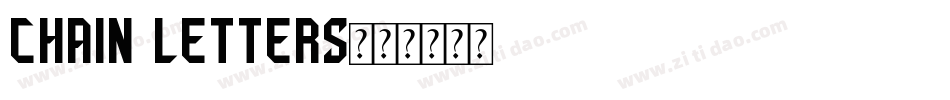 Chain Letters字体转换